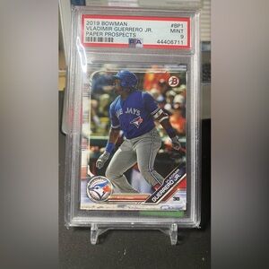 Vladimir Guerrero Jr. RC PSA 9 MINT 2019 Bowman Paper Prospects #BP-1 Blue Jays
